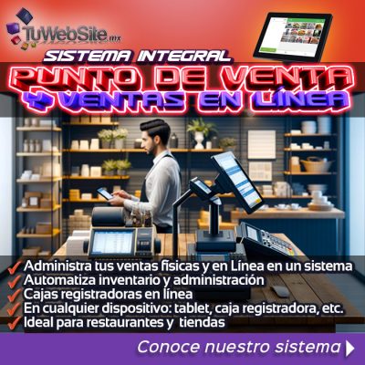 punto de venta y tienda en linea pos para restaurantes y tiendas gimnasios cafeterias empresas diseño de tienda en linea instalacion de punto de venta tepatiitlan tepa guadalajara mexico